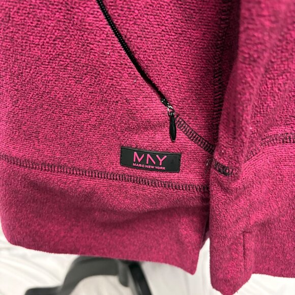 Marc New York Sweater Womens Size Large Fuchsia Cowl Neck Long Sleeve Pullover - Picture 6 of 10